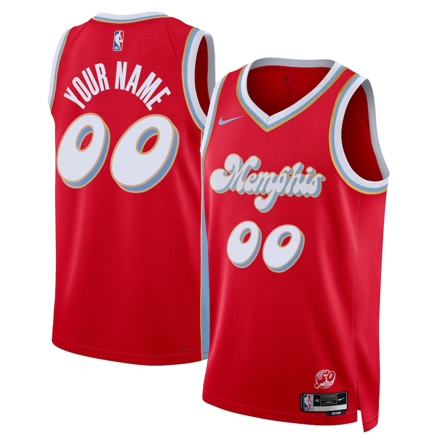 Men Memphis Grizzlies Nike Red City Edition 2024-25 Custom Swingman NBA Jersey->minnesota timberwolves->NBA Jersey